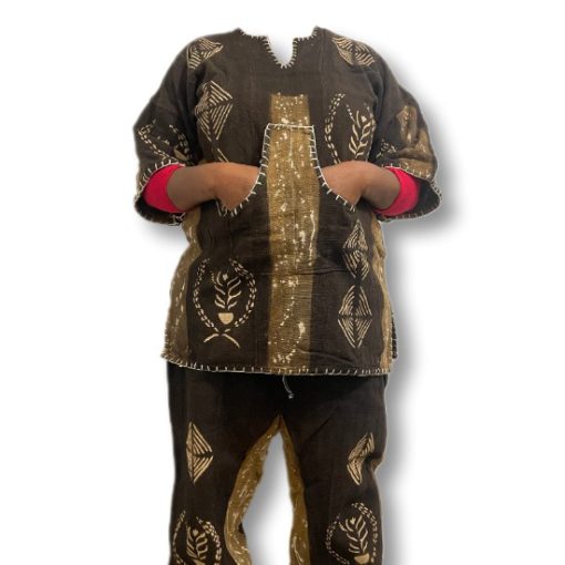 ENSEMBLE BOUBOU EN TISSU BOGOLAN Koyate Taille M/L