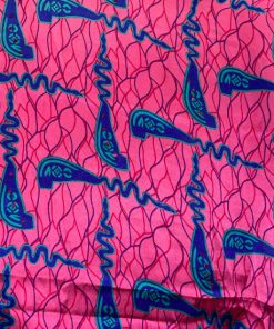 Satin/Soie en motif du tissu wax BEUGUA
