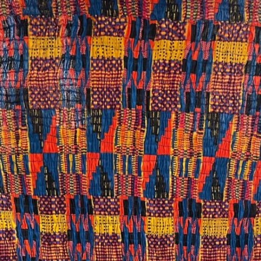 TISSU WAX PLISSE ARTISANALEMENT AKOUA