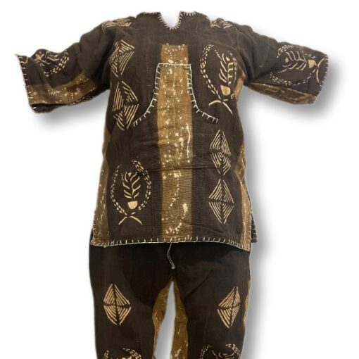 ENSEMBLE BOUBOU EN TISSU BOGOLAN Koyate Taille M/L