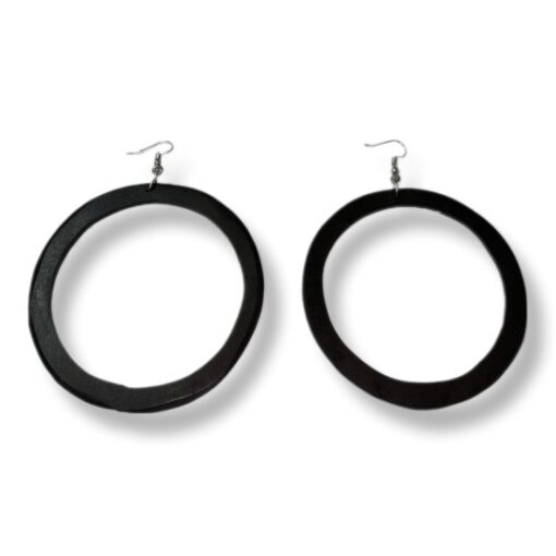 BOUCLE D'OREILLE EN BOIS EBENESIRRA