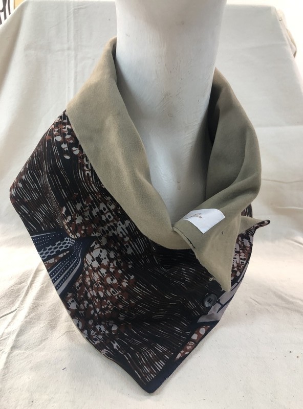 COL / ÉCHARPE réglable merlot