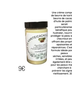 BEURRE DE CACAO/HUILE DE PALMISTE /BEURRE DE KARITÉ