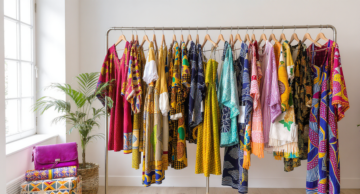 Créations de vêtements femme en tissus africains colorés et uniques