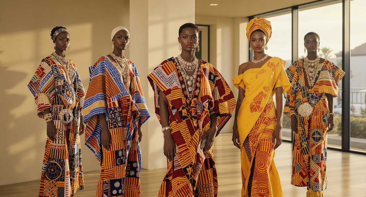 Vêtements uniques Maison Beaurepaire en tissus africains colorés