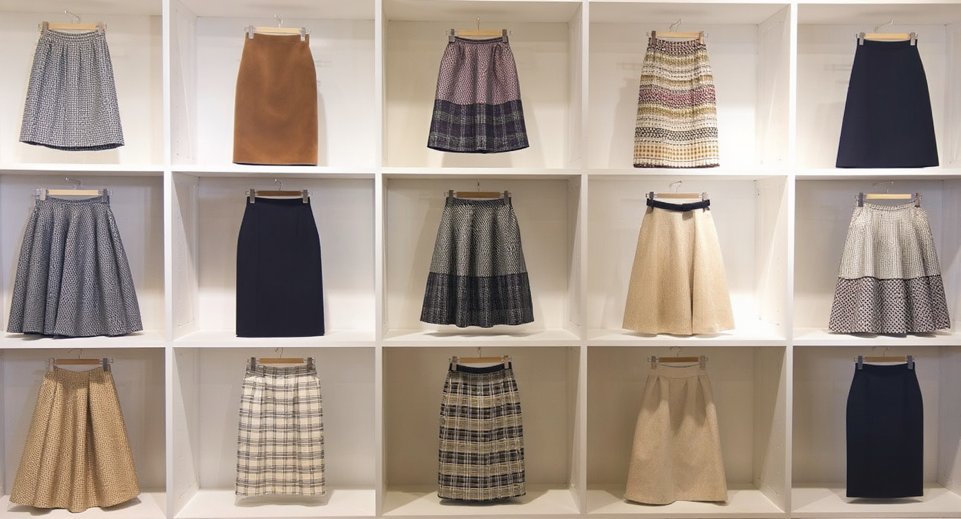 Jupe élégante en tissu unique de Maison Beaurepaire