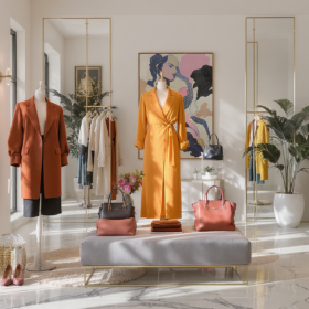 Ensemble féminin élégant mettant en avant les tendances de Maison Beaurepaire