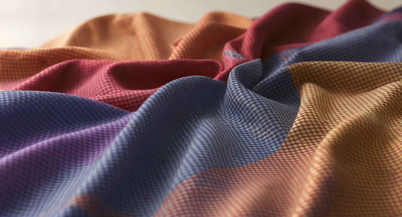 Tissu wax premium Maison Beaurepaire avec motifs colorés