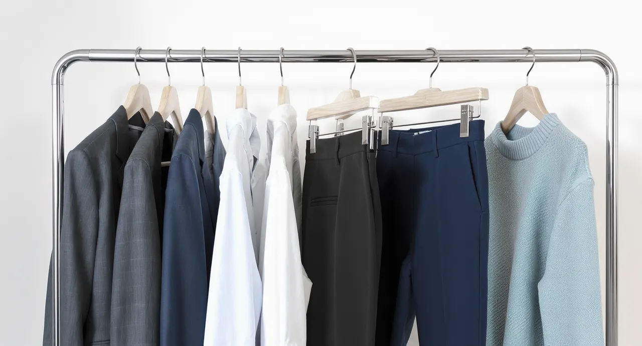 Tableaux de tailles de vêtements avec mesures et étiquettes