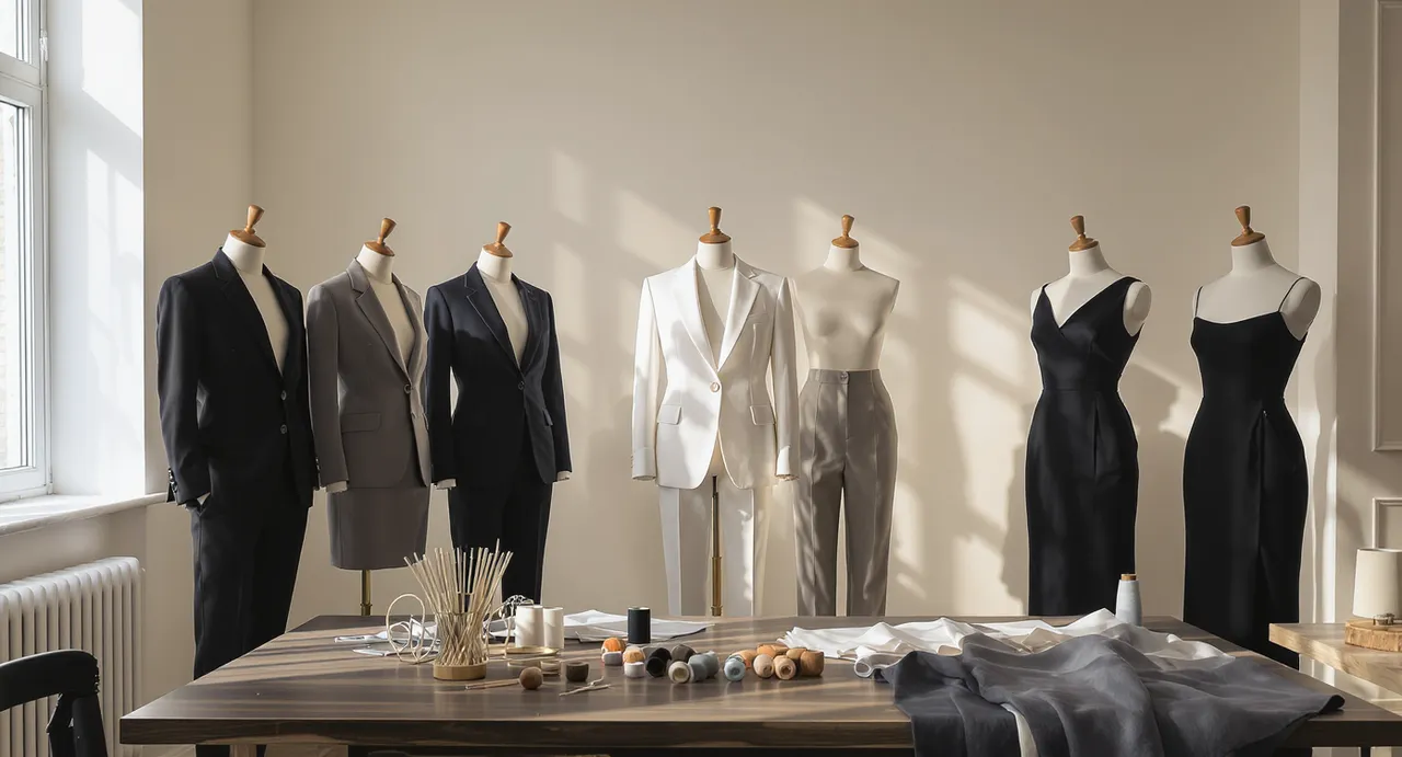 Création de mode sur mesure dans un atelier élégant et authentique