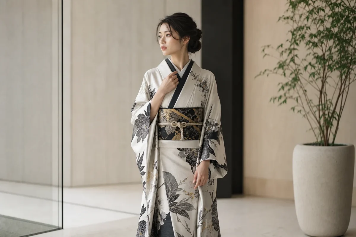 Kimono pour femme élégance asiatique style contemporain