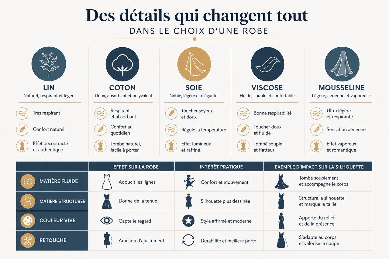 Comment choisir une robe pour femme qui valorise votre silhouette ? , Des détails qui changent tout dans le choix d’une robe
