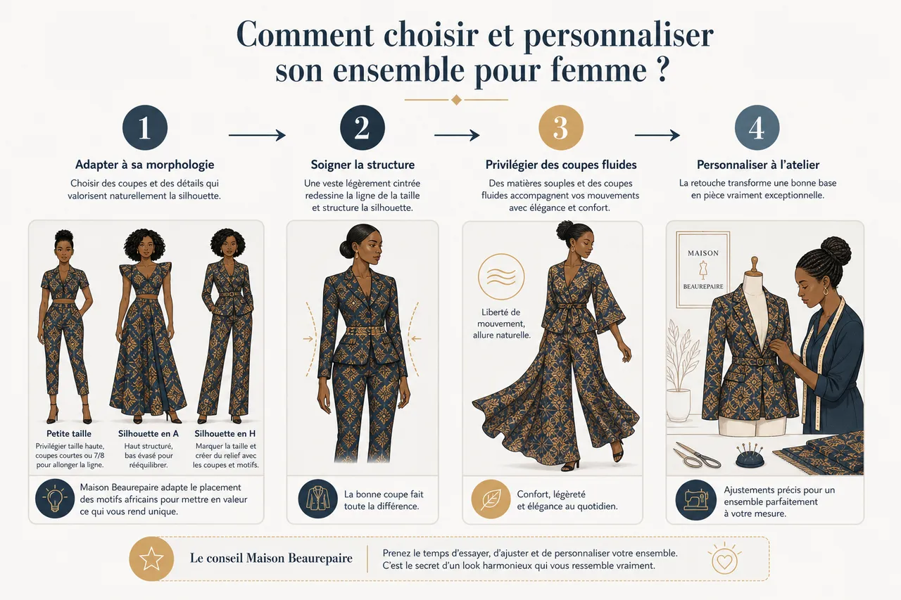 Les ensembles pour femme coordonnés en 2026: tendances et astuces pour un look harmonieux , Comment choisir et personnaliser son ensemble pour femme?