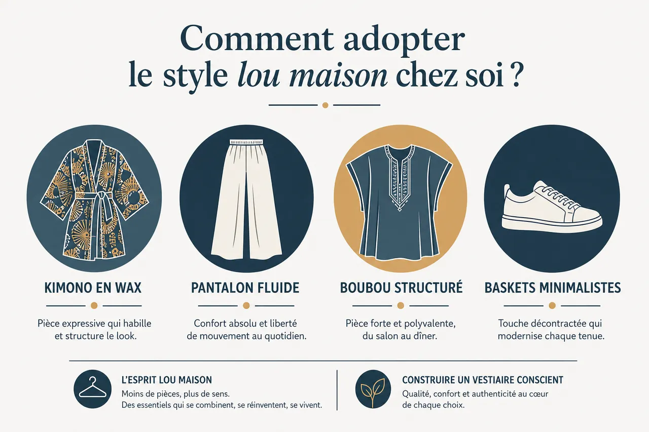 Créer une garde-robe maison confortable et stylée sans compromis , Comment adopter le style lou maison chez soi?