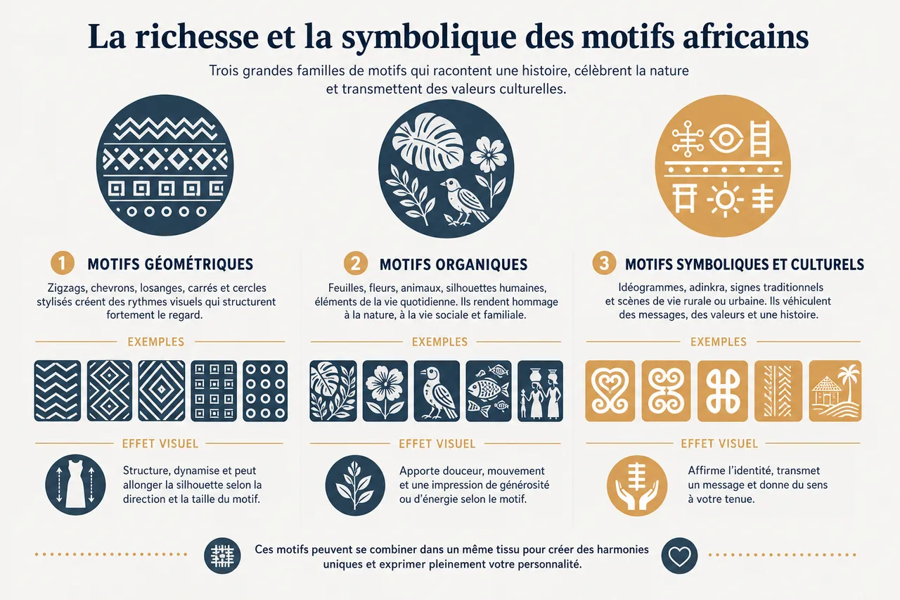 Motifs africains et morphologie: comment choisir ceux qui flattent votre silhouette? , La richesse et la symbolique des motifs africains