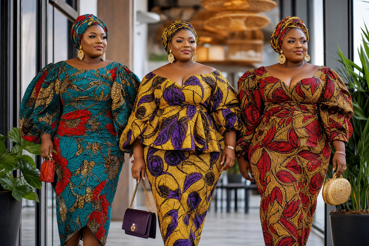 Vêtements en wax pour femmes grande taille mode audacieuse