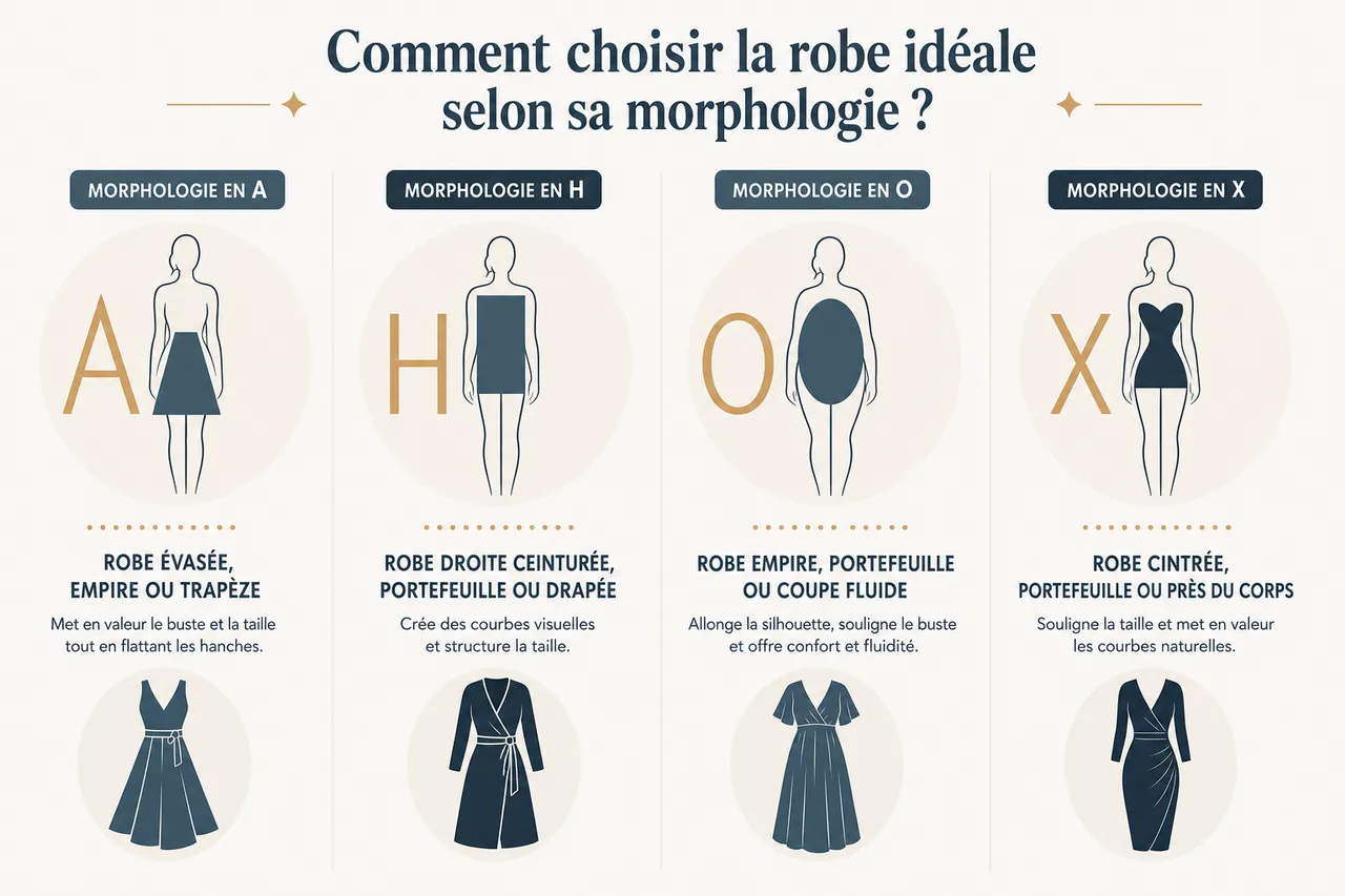 7 styles de robes qui subliment toutes les morphologies féminines , Comment choisir la robe idéale selon sa morphologie?