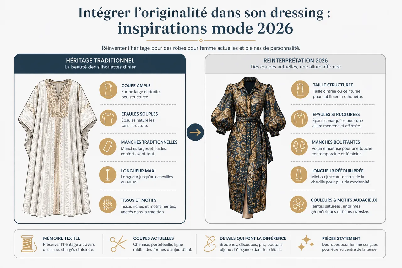 7 styles de robes qui subliment toutes les morphologies féminines , Intégrer l’originalité dans son dressing: inspirations mode 2026