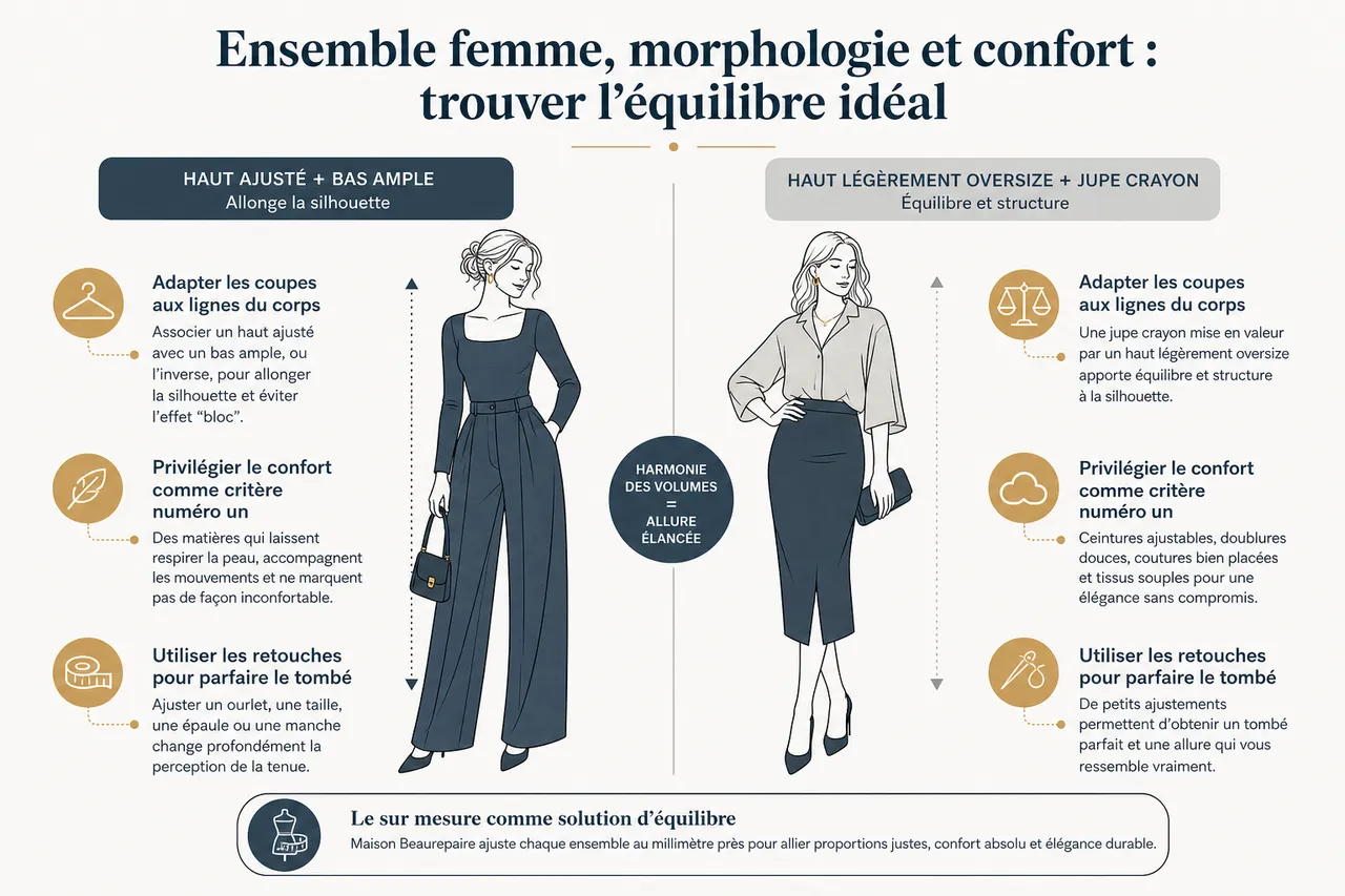 Ensemble femme coordonné: comment créer un look harmonieux sans en faire trop , Ensemble femme, morphologie et confort: trouver l’équilibre idéal