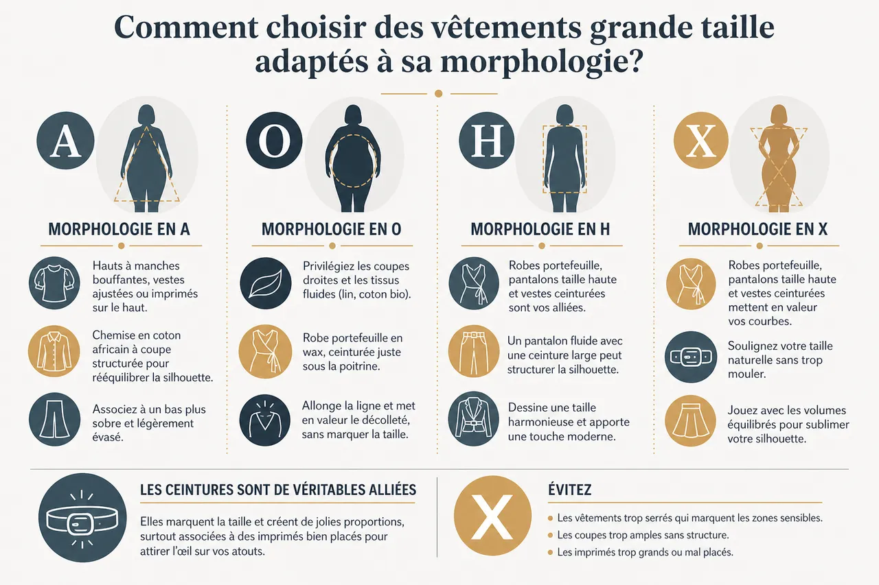 Vêtements grande taille pour femme en 2026: allier confort, style et proportions parfaites , Comment choisir des vêtements grande taille adaptés à sa morphologie?