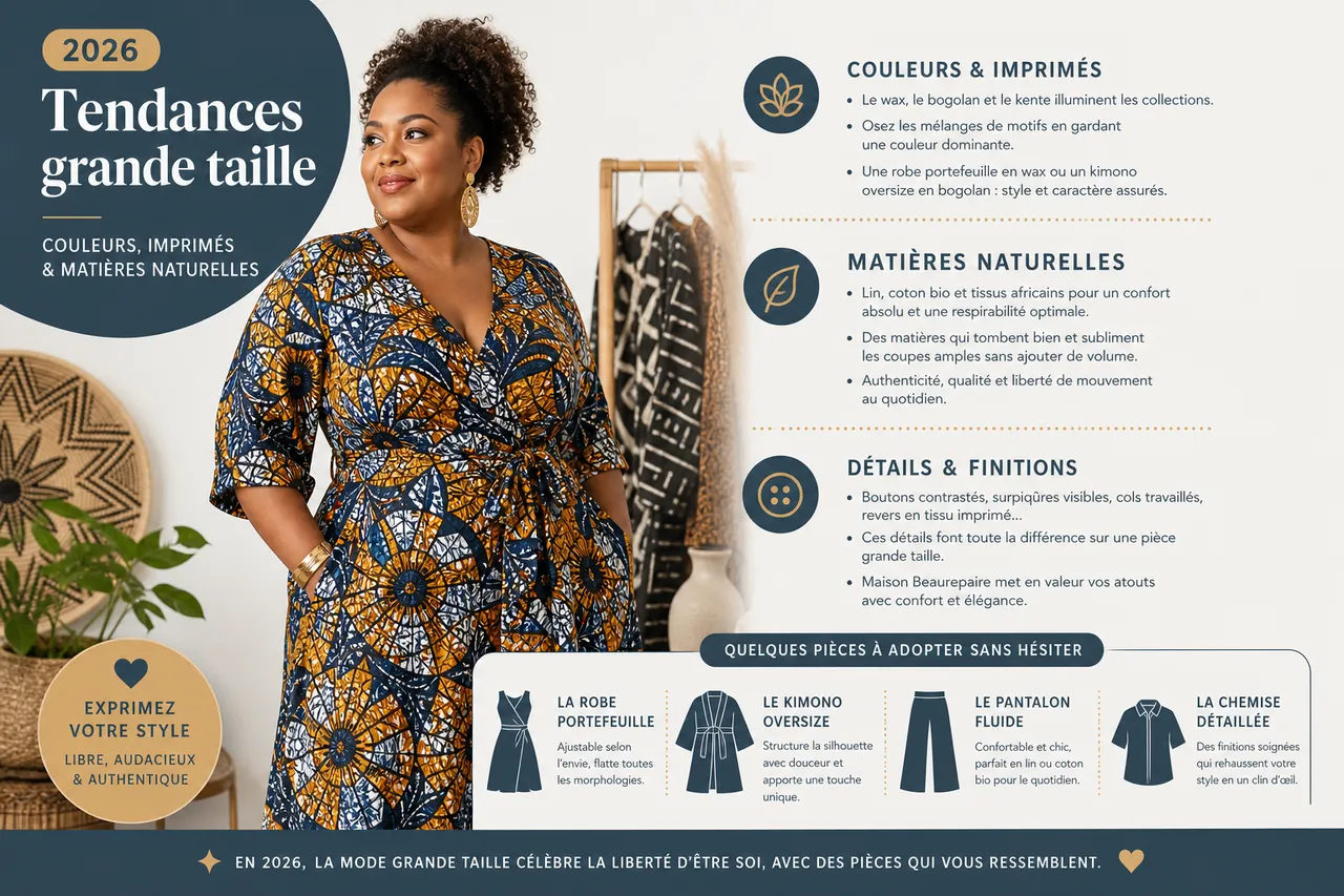 Vêtements grande taille pour femme en 2026: allier confort, style et proportions parfaites , Tendances mode grande taille femme en 2026
