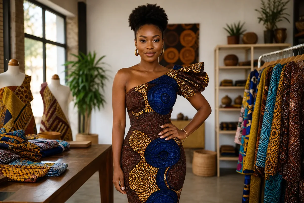 Robes wax élégantes mettant en valeur la silhouette féminine
