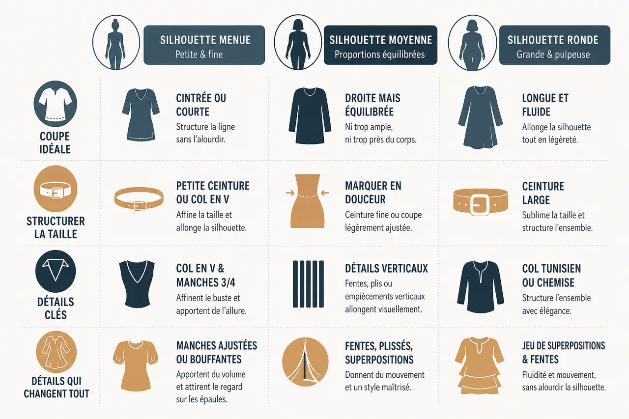 Tuniques femme, 5 façons de les porter pour sublimer la silhouette sans la cacher , Comment choisir sa tunique femme selon sa morphologie et son style