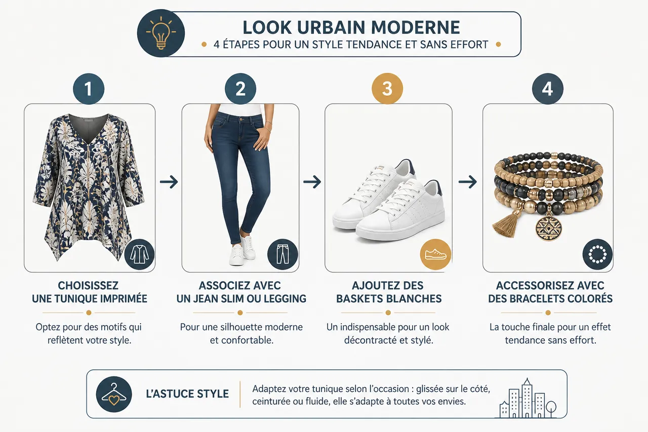 Tuniques femme, 5 façons de les porter pour sublimer la silhouette sans la cacher , Idées de looks et conseils de style pour porter la tunique femme en 2026