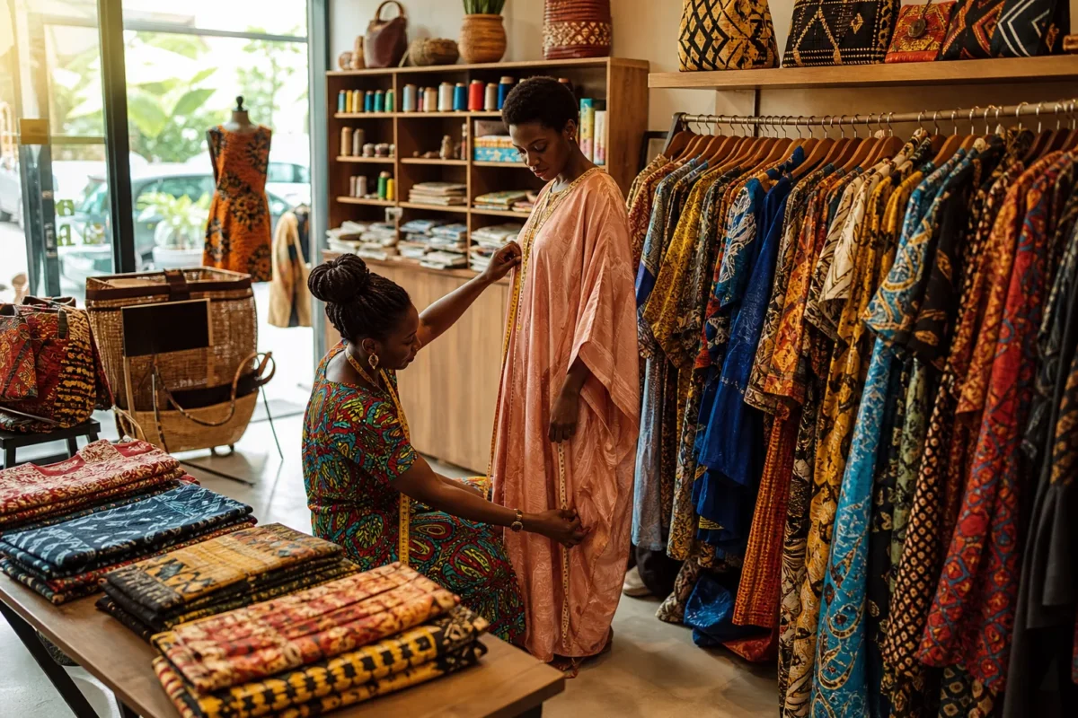 Vitrine de boutique de vêtements pour femme élégante et tendance