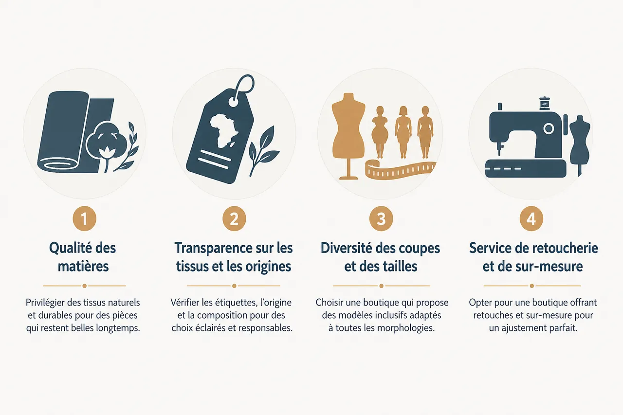 Boutique de prêt à porter pour femme: les critères à vérifier avant d’acheter , Comment choisir sa boutique de prêt-à-porter: critères et conseils