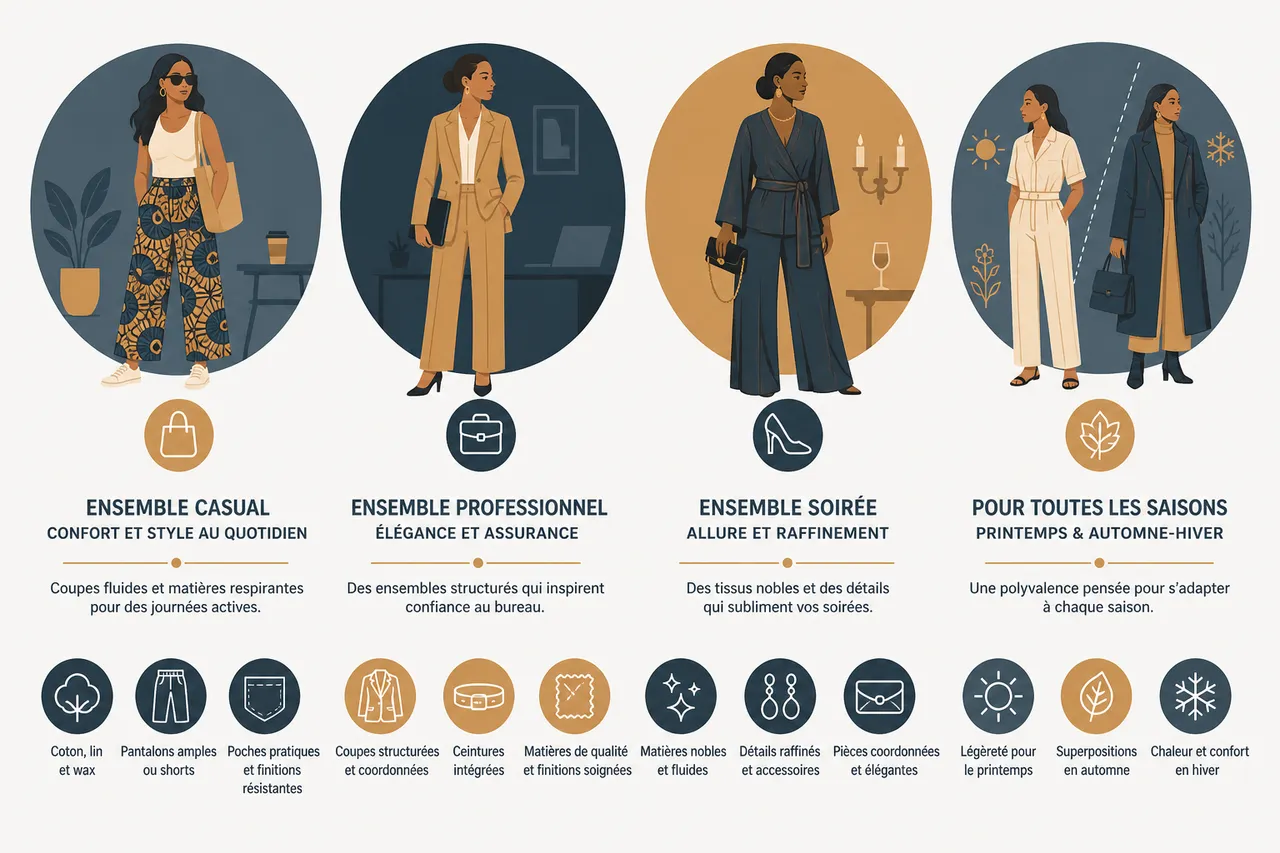Ensemble femme: 5 façons de composer des tenues cohérentes sans se tromper , Idées d’ensembles femme pour chaque occasion