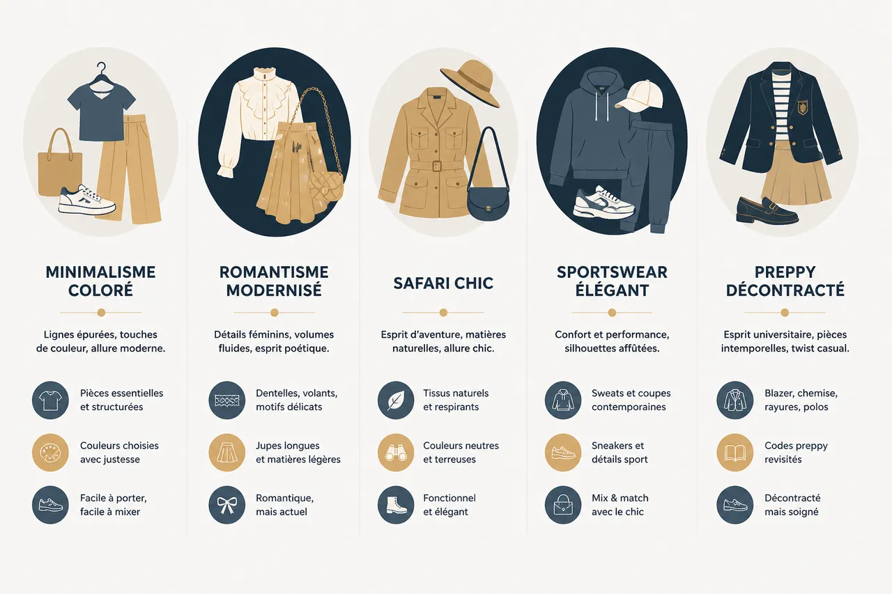 Trouver votre style de vêtements féminin (quand vous aimez plusieurs univers à la fois) , Panorama des styles vestimentaires féminins populaires en 2026