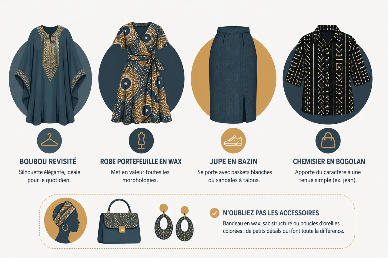 Mode africaine pour femme: comment intégrer les tissus africains dans vos tenues de tous les jours? , Idées et inspirations pour intégrer la mode africaine dans son dressing