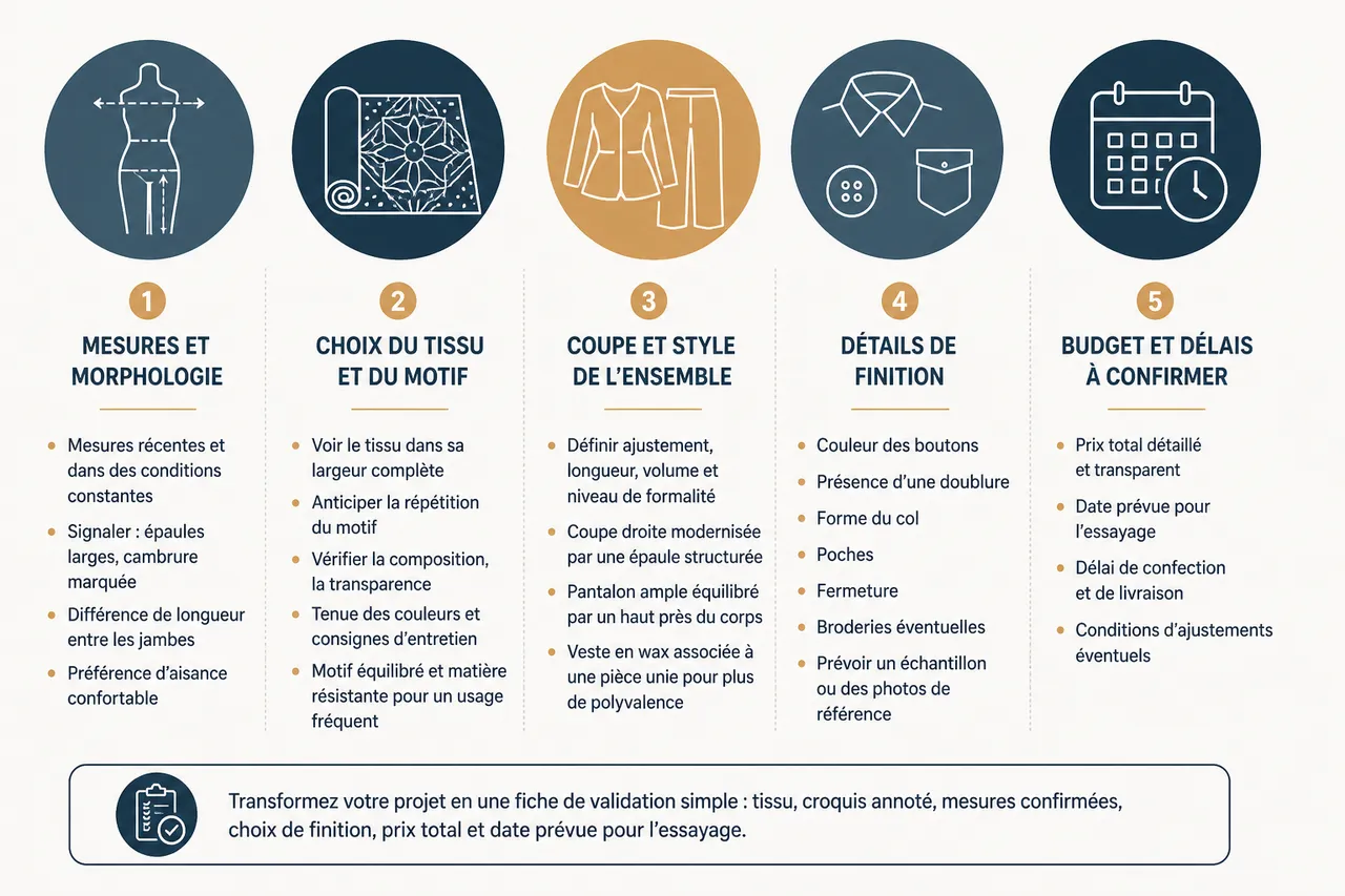 Ensemble en wax sur mesure, 5 détails à valider avant la confection , 5 détails à valider avant la confection de votre ensemble en wax